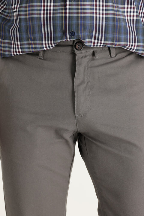 Koyu Vizon Regular Fit Standart Kesim Kanvas / Chino Pantolon