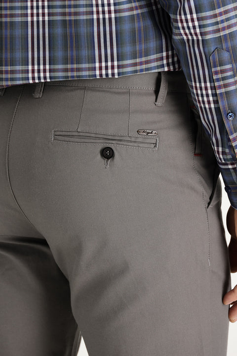 Koyu Vizon Regular Fit Standart Kesim Kanvas / Chino Pantolon