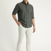 Taş Regular Fit Standart Kesim Likralı Kanvas / Chino Bağcıklı Pantolon
