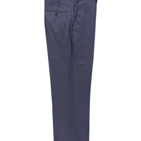 Koyu Lacivert 4 Drop Relaxed Fit Rahat Kesim Desenli Likralı Klasik Kumaş Pantolon