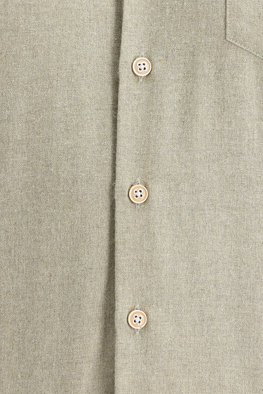 Açık Bej Uzun Kol Slim Fit Dar Kesim Oduncu Spor Pamuklu Gömlek