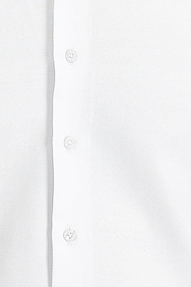 Beyaz Uzun Kol Slim Fit Dar Kesim Katlı Manşet Klasik Pamuklu Kolay Ütülenebilir Gömlek