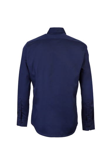 Koyu Lacivert Uzun Kol Klasik Pamuk Gömlek