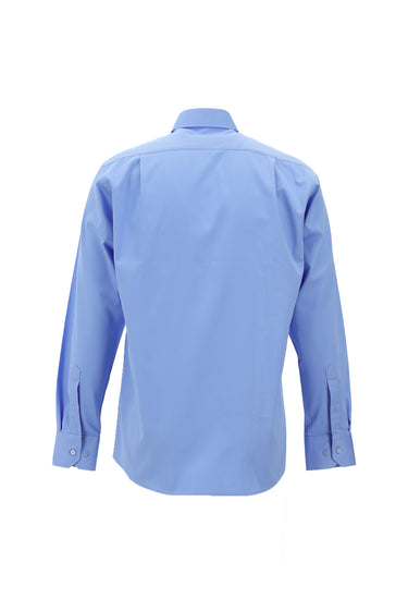 Açık Mavi Uzun Kol Klasik Pamuk Gömlek