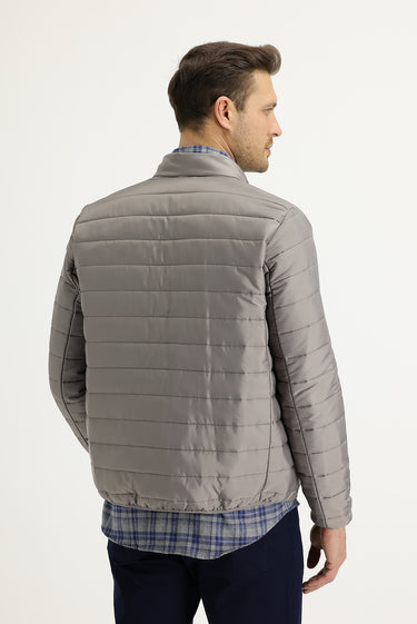 Orta Vizon Slim Fit Dar Kesim Kapitone Spor Mont