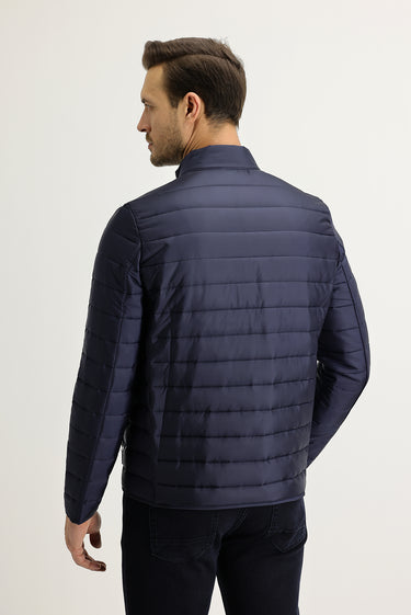 Orta Lacivert Kapitone Spor Mont