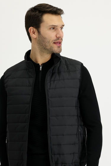 Siyah Kapitone Spor Yelek