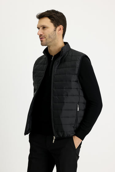 Siyah Kapitone Spor Yelek