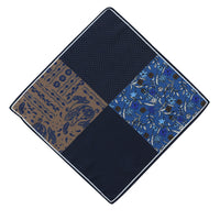 Blue Patterned Handkerchief