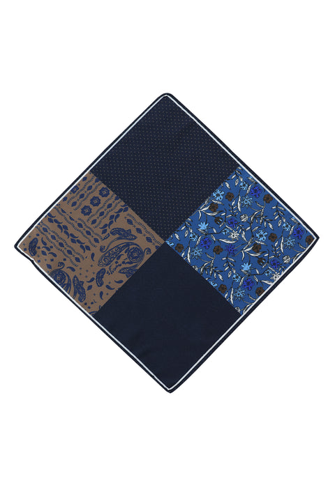Blue Patterned Handkerchief