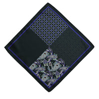 Black Patterned Handkerchief