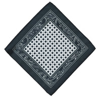 Black Patterned Handkerchief