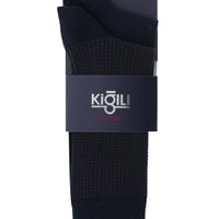 Koyu Lacivert 2'li Desenli Çorap Seti
