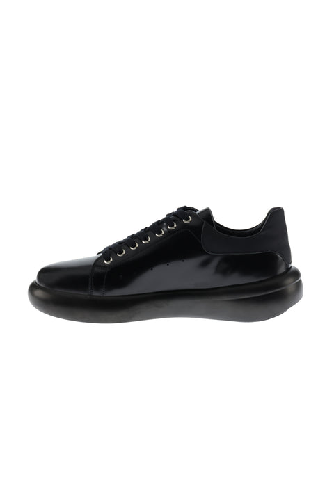 Siyah Sneaker Deri Ayakkabı