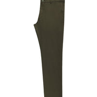 Orta Haki Slim Fit Dar Kesim Likralı Kanvas / Chino Pantolon
