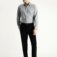 Siyah Slim Fit Dar Kesim Likralı Kadife Pantolon