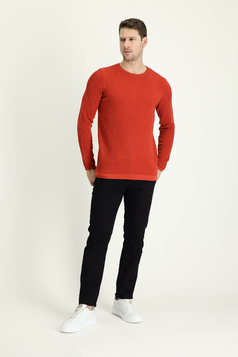 Koyu Mavi Regular Fit Standart Kesim Likralı Denim Pantolon