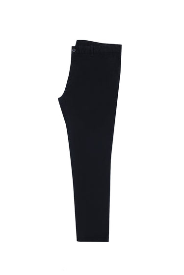 Koyu Lacivert Regular Fit Likralı Kanvas / Chino Pantolon