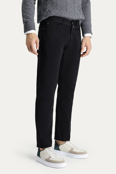 Siyah Slim Fit Dar Kesim Spor Pantolon