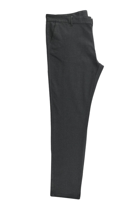 Koyu Füme Regular Fit Standart Kesim Desenli Likralı Kanvas / Chino Pantolon