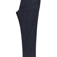 Koyu Lacivert Regular Fit Standart Kesim Desenli Likralı Kanvas / Chino Pantolon