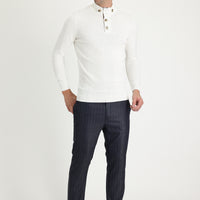 Orta Füme Super Slim Fit Ekstra Dar Kesim Desenli Klasik Kumaş Pantolon