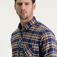 Taba Regular Fit Ekose Shacket Pamuk Gömlek