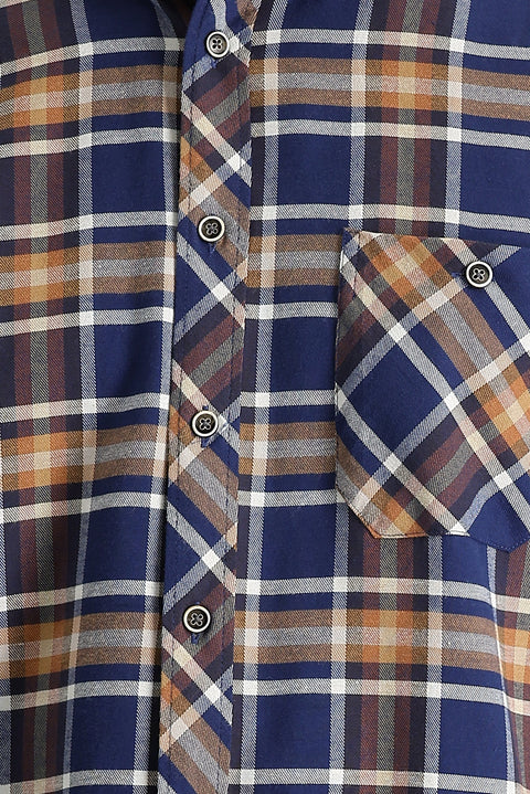 Taba Regular Fit Ekose Shacket Pamuk Gömlek