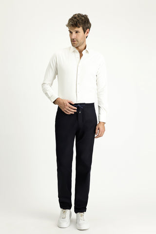 Krem Uzun Kol Slim Fit Dar Kesim Klasik Pamuklu Gömlek