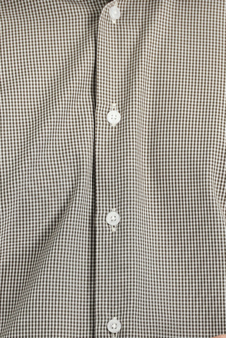 Koyu Kahve Uzun Kol Slim Fit Dar Kesim Desenli Pamuklu Kolay Ütülenebilir Gömlek
