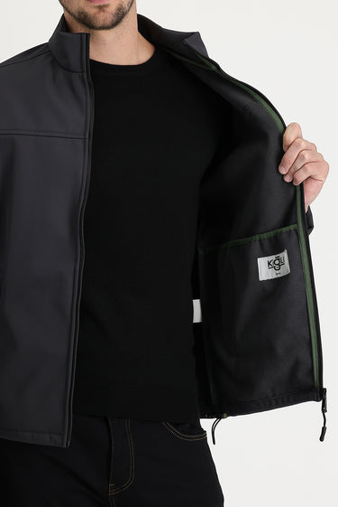 Orta Antrasit Slim Fit Dar Kesim Spor Mont