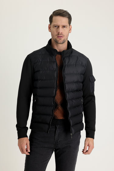 Siyah Kapitone Spor Mont