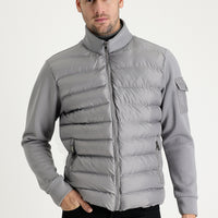 Medium Grey Quilted Sport Jacket