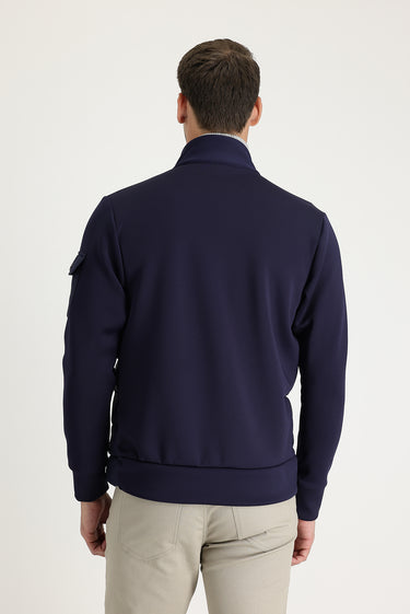 Açık Lacivert Kapitone Spor Mont