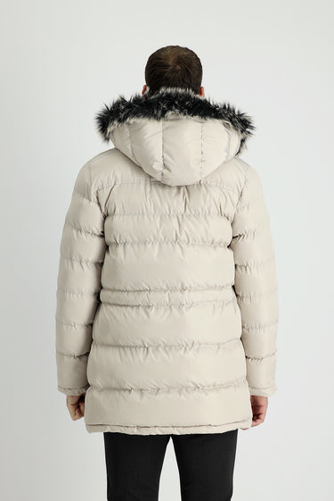 Taş Kapüşonlu Spor Şişme Kaban