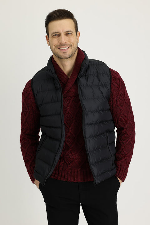 Black Sports Padded Vest