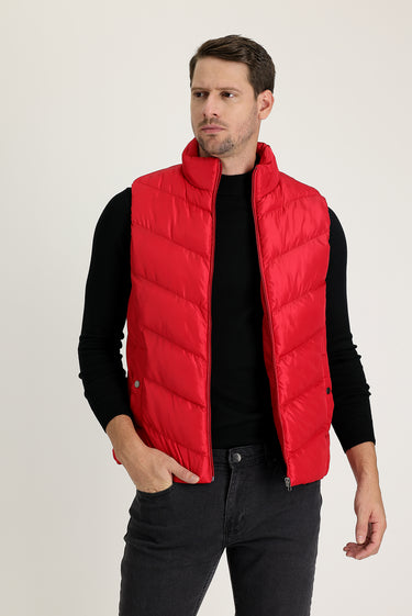 Mercan Kırmızı Şişme Spor Yelek