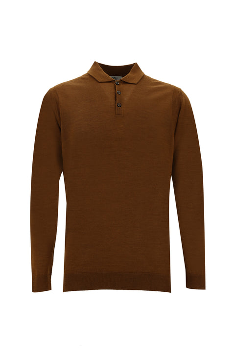 Tarçın Polo Yaka Regular Fit Triko Kazak
