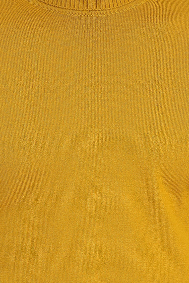 Hardal Balıkçı Yaka Regular Fit Triko Kazak