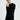 Siyah Bisiklet Yaka Slim Fit Dar Kesim Pamuklu Triko Kazak