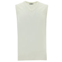 Off-white V-neck sweater knit
