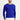 Saks Mavi Bisiklet Yaka Slim Fit Dar Kesim Desenli Pamuklu Triko Kazak
