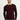 Koyu Bordo Bisiklet Yaka Slim Fit Dar Kesim Desenli Pamuklu Triko Kazak
