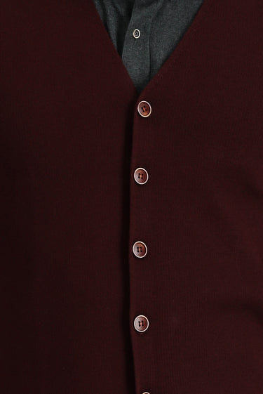 Açık Bordo Triko Yelek