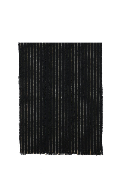 Black Striped Scarf