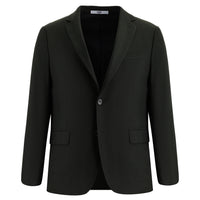 Koyu Haki 4 Drop Relaxed Fit Rahat Kesim Klasik Desenli Pamuklu Ceket