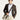 Koyu Kahve Super Slim Fit Ekstra Dar Kesim Klasik Desenli Ceket