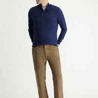 Taba Slim Fit Dar Kesim Likralı Kadife Pantolon