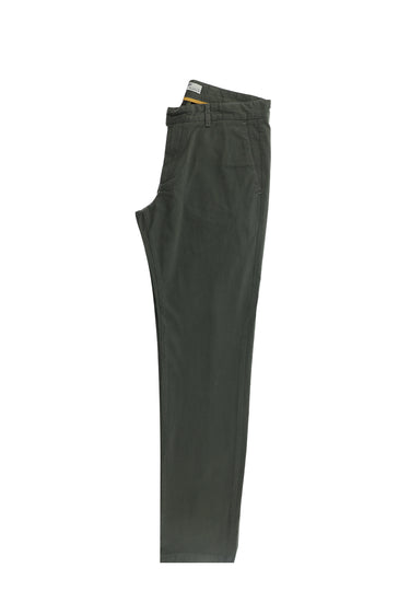 Koyu Yeşil Regular Fit Likralı Kanvas / Chino Pantolon