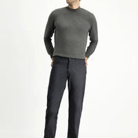 Orta Füme Regular Fit Likralı Kanvas / Chino Pantolon